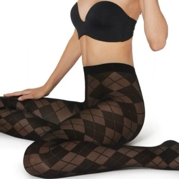 Calzedonia  Diamond Argyle Fashion Tights NIP - Picture 2 of 8